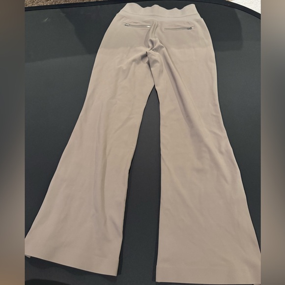 Athleta Venice Wide Leg Lounge Pants Small Petite Taupe Neutral Flare Abalone - Picture 3 of 10